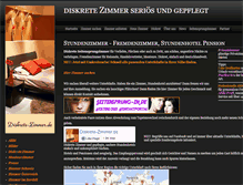 Tablet Screenshot of diskrete-zimmer.de